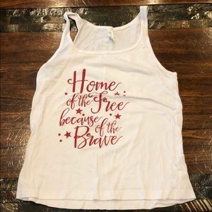 “home of the free because of the brave” tank